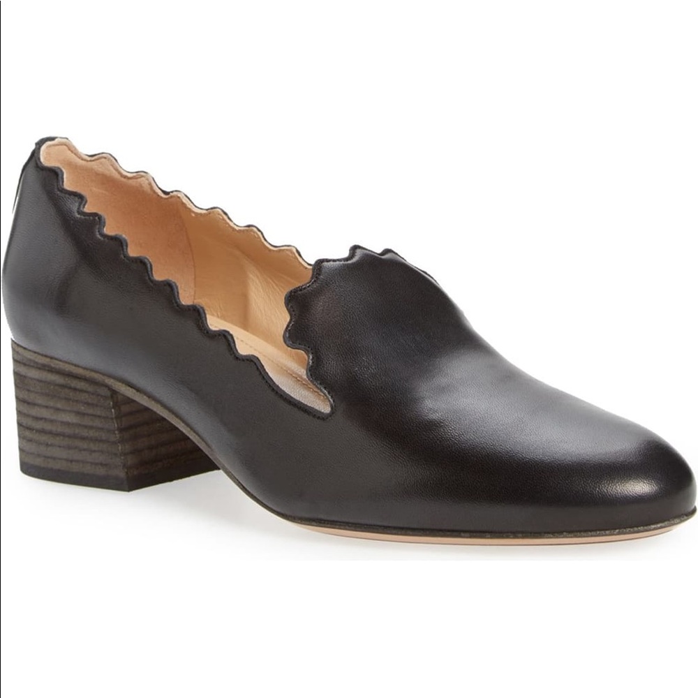 NEW CHLOE Scalloped Loafer Pump - Picture 6 of 9